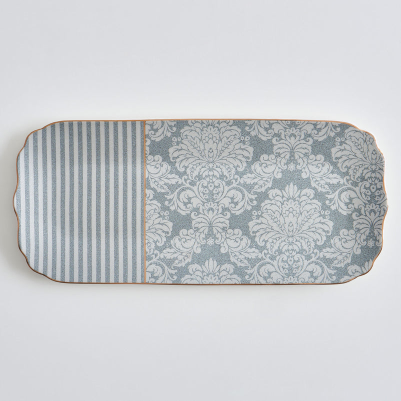 DAMASK Platou servire, porțelan, L.37cm