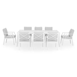 KAYLEE Set mobilier terasă/grădină, 8 scaune și masă