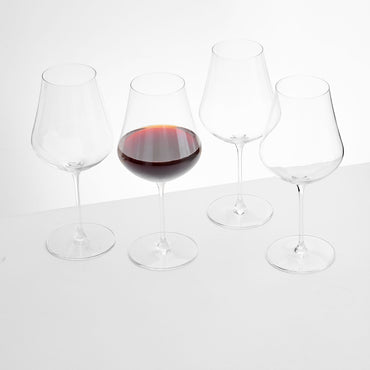 TENSE Set 4 pahare vin bordeaux, sticlă, 695ml