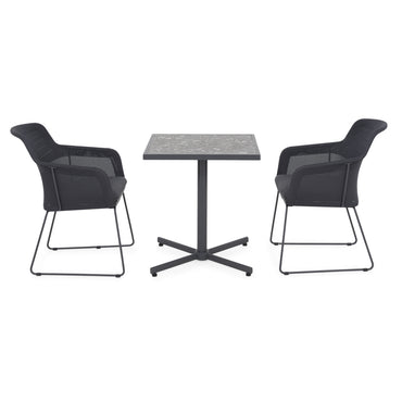 MOCHA/BEZIER Set mobilier terasă/grădină, 2 scaune și masă