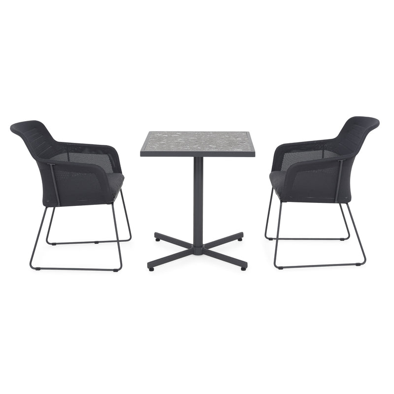 MOCHA/BEZIER Set mobilier terasă/grădină, 2 scaune și masă
