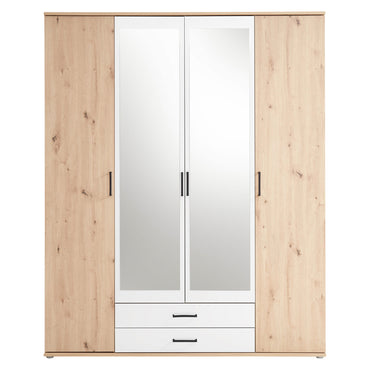 MAREN Dulap 4 uși, 2 sertare