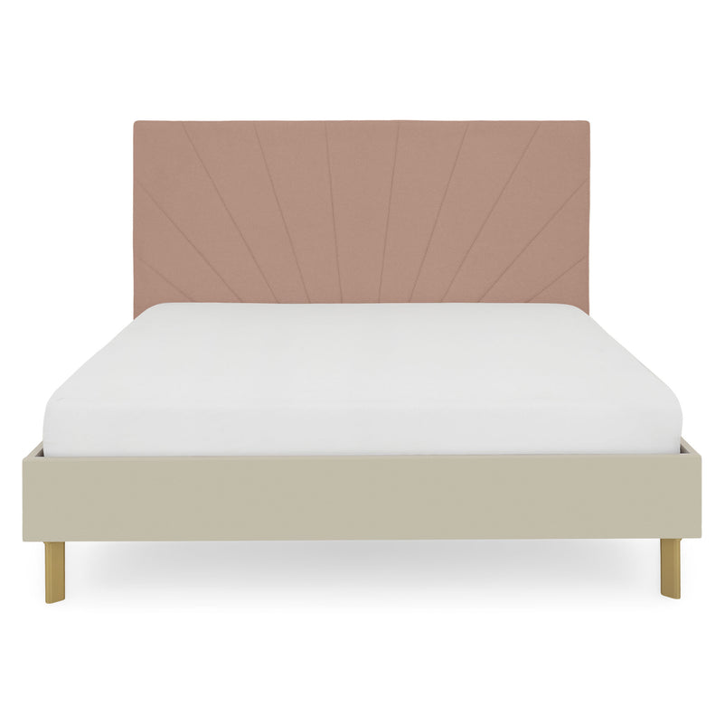 RING Pat cu tăblie tapițată 160x200cm, somieră inclusă