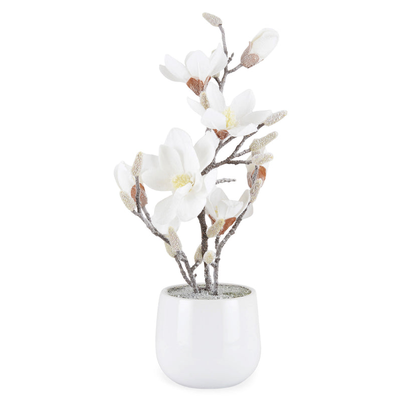 SNOWY MAGNOLIA Aranjament flori artificiale