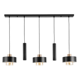 RONCO Lustră 3x40W E27+2x7W GU10