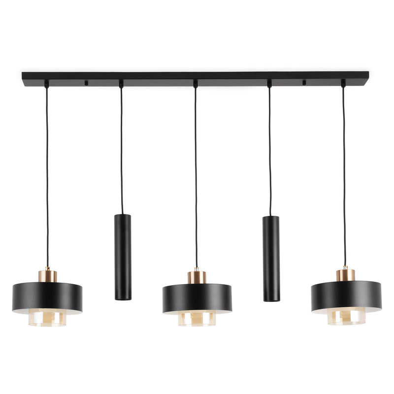 RONCO Lustră 3x40W E27+2x7W GU10