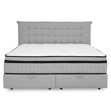 OPERA Pat tapițat, 180x200cm, somieră rabatabilă, ladă și saltea incluse