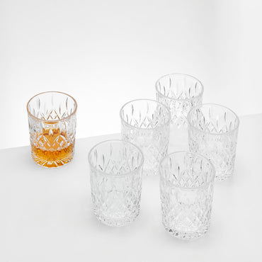 GENOA Set 6 pahare whisky, 300ml