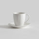 WAVE Ceașcă și farfurioară, porțelan, 220ml