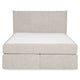 CARLINI Pat tapițat boxspring, 160x200cm, saltea inclusă