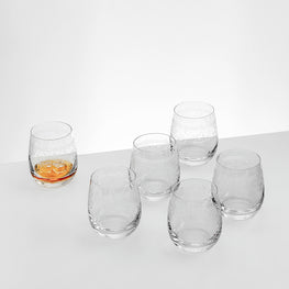 OSCAR Set 6 pahare whisky, sticlă, 360ml