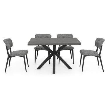 JAVA CERAMIC/NEXUS Set mobilier terasă/grădină, 4 scaune și masă