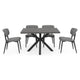 JAVA CERAMIC/NEXUS Set mobilier terasă/grădină, 4 scaune și masă