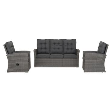 MARACAY Set mobilier terasă/grădină, 2 fotolii și canapea