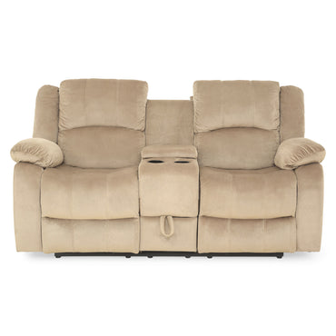 NOLE Canapea 2 reclinere manuale, consolă și sertar