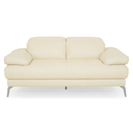 GARNER Canapea 2 locuri, mecanism tetiere, piele