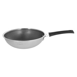 LUXURY STEEL Tigaie wok, inox, D.28cm