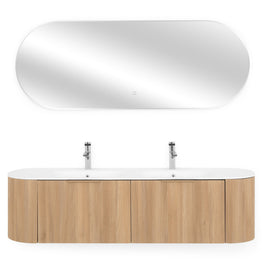 REA Set mobilier baie, mască lavoar, lavoar, oglindă