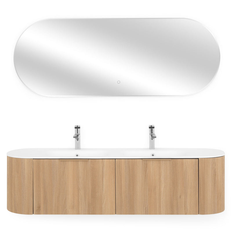 REA Set mobilier baie, mască lavoar, lavoar, oglindă