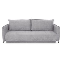 MOODY Canapea extensibilă, 3 locuri, ladă depozitare, stofă