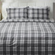 FLANNEL CHECKS Set așternut 4 piese, 200x220cm