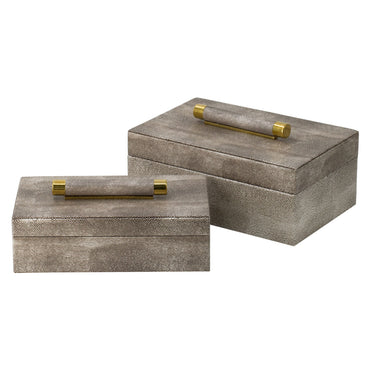 LEWIS Set 2 cutii depozitare