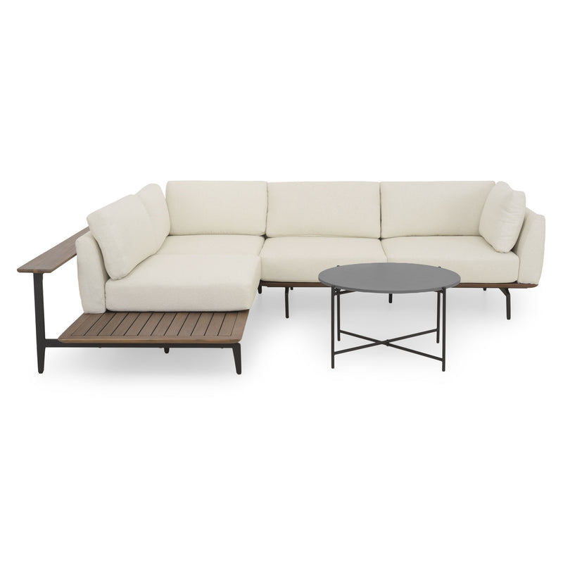 MISAKO/CARPIANO Set mobilier terasă/grădină, colțar și măsuță