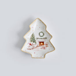 CHALET Platou servire, porțelan, L.19cm