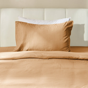 SATIN STRIPE Set așternut 3 piese, 140x220cm