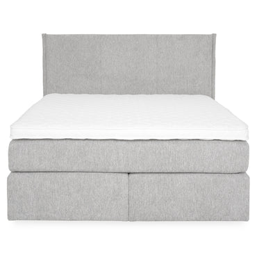 CARLINI Pat tapițat 160x200 cm, saltea și topper incluse