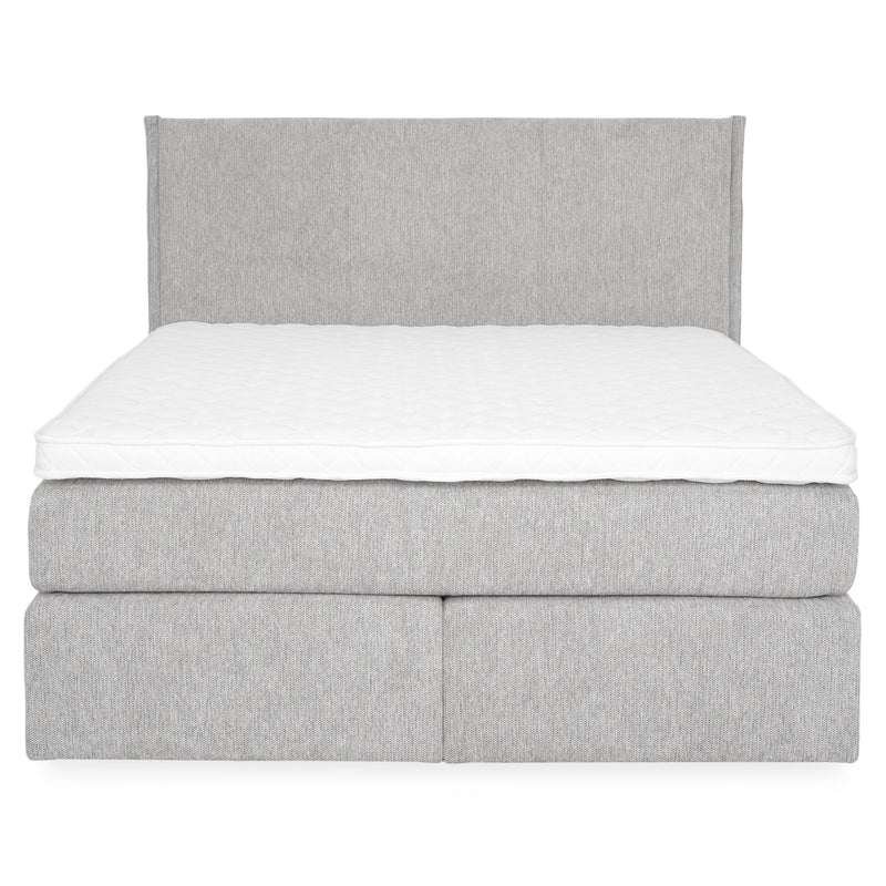 CARLINI Pat tapițat 160x200 cm, saltea și topper incluse