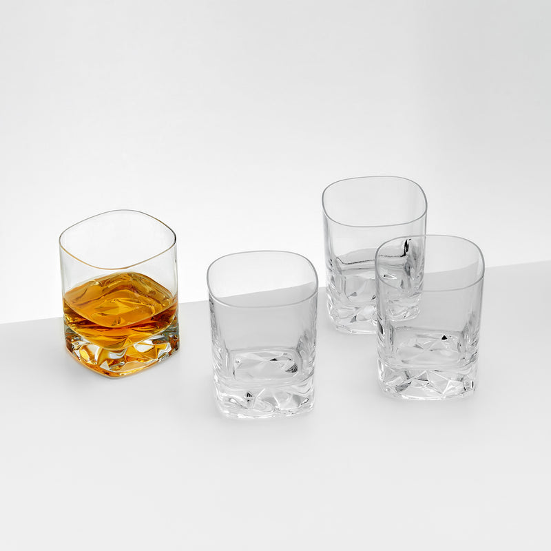 ON THE ROCKS Set 4 pahare whisky, 400ml