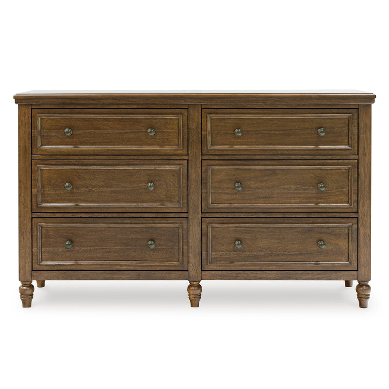 LAKEVIEW Comodă lată, 6 sertare