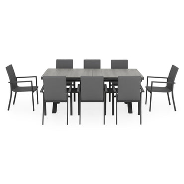 TUSCANY/SULTAN Set mobilier terasă/grădină, 8 scaune și masă extensibilă