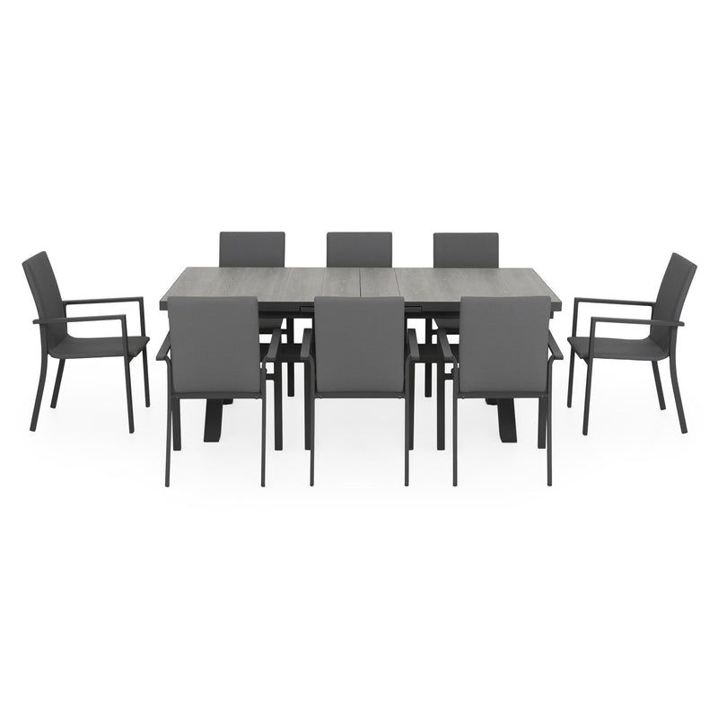 TUSCANY/SULTAN Set mobilier terasă/grădină, 8 scaune și masă extensibilă