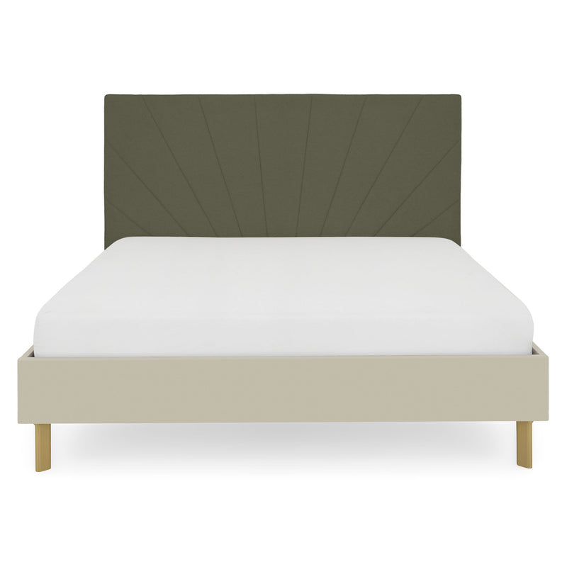 RING Pat cu tăblie tapițată 160x200cm, somieră inclusă