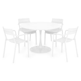 PLEZURO/CRUSOE Set mobilier terasă/grădină, 4 scaune și masă