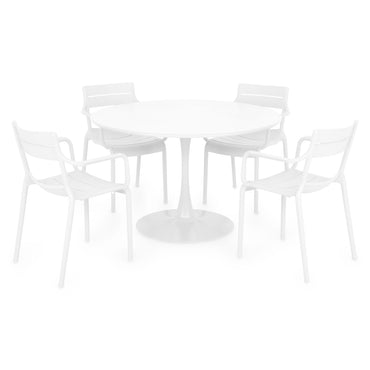 PLEZURO/CRUSOE Set mobilier terasă/grădină, 4 scaune și masă