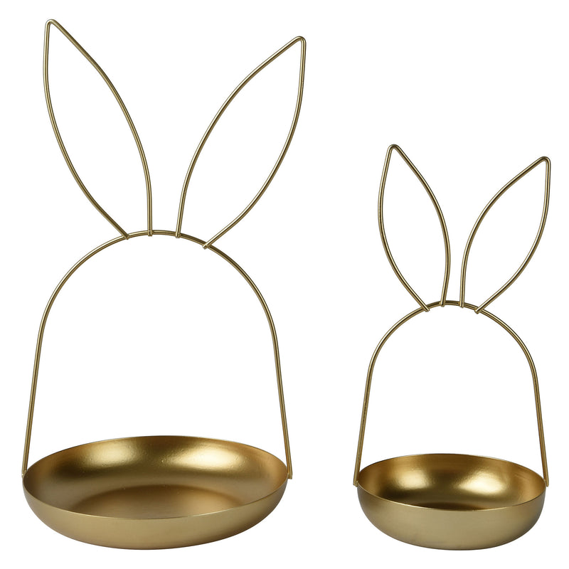 BUNNY Set 2 platouri, metal