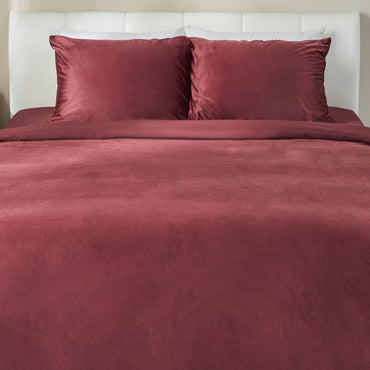 UNI VELVET Set așternut 4 piese, 200x220cm