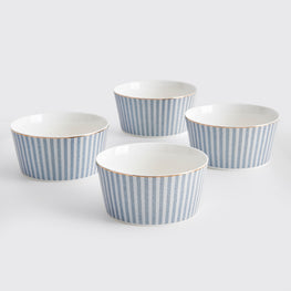 DAMASK Set 4 boluri, porțelan, D.14cm