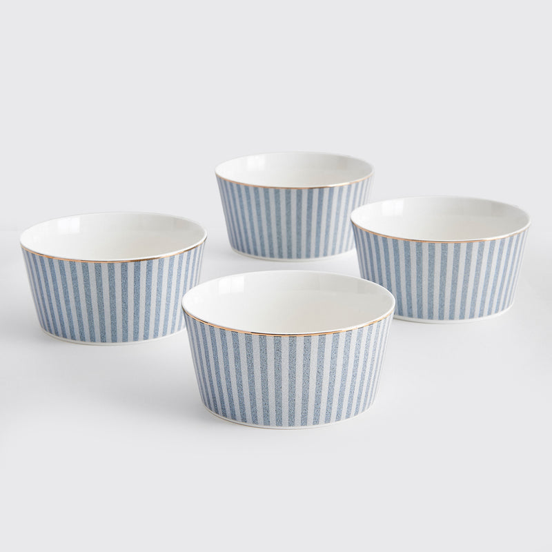 DAMASK Set 4 boluri, porțelan, D.14cm
