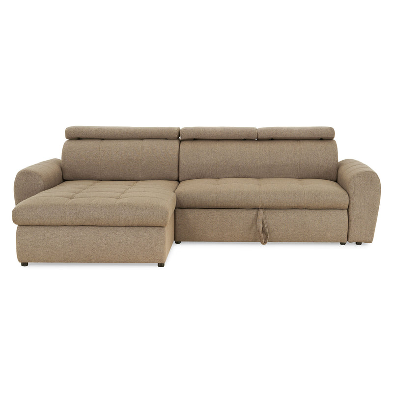 ELLA Colțar extensibil, șezlong interschimbil, ladă inclusă