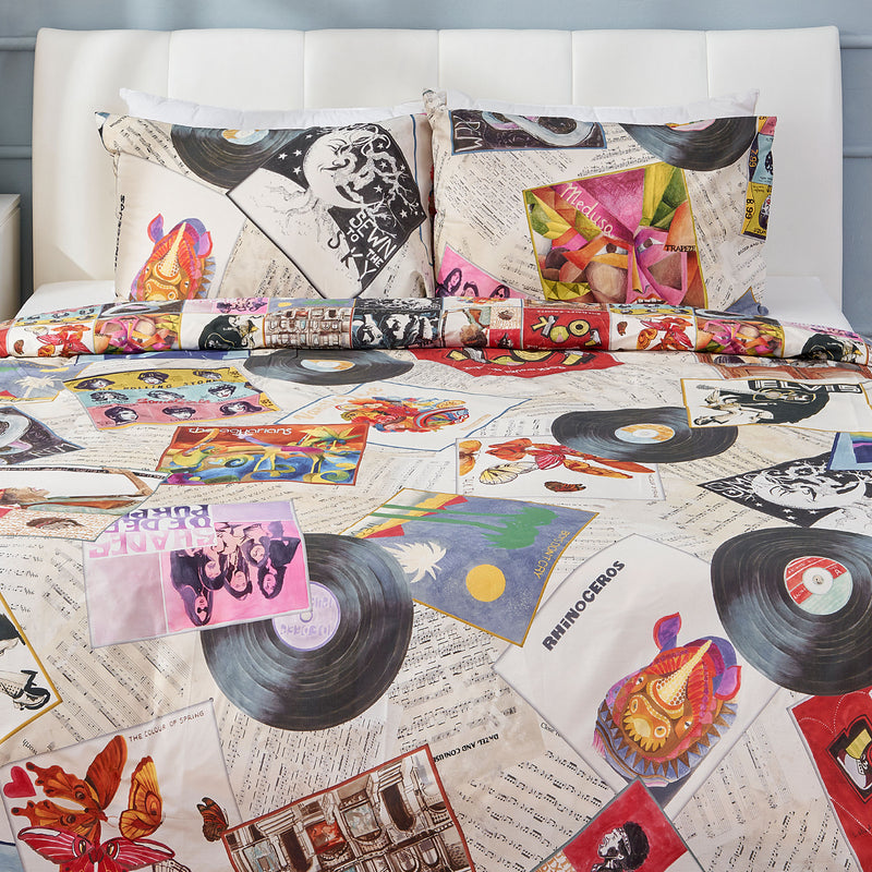 VINILE Set așternut 4 piese, 200x220cm