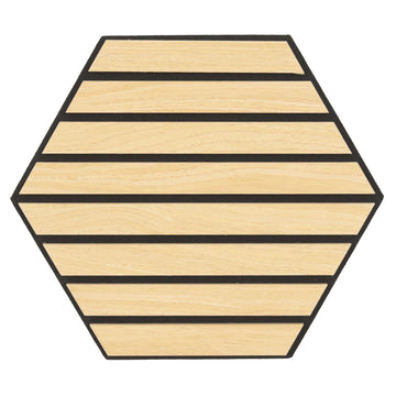 DECORIF Set 6 panouri decorative acustice hexagonale pentru perete