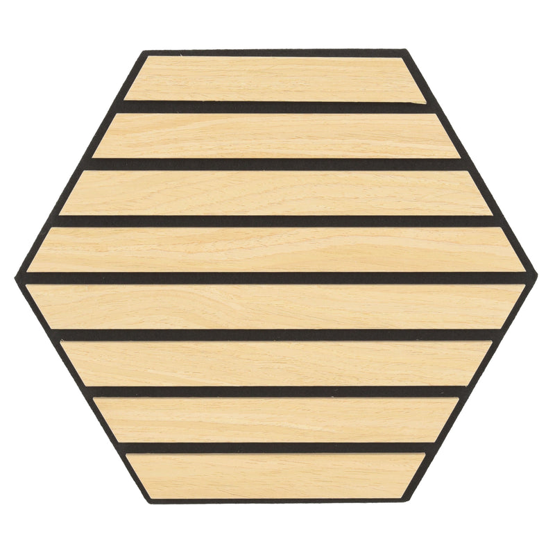 DECORIF Set 6 panouri decorative acustice hexagonale pentru perete