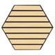 DECORIF Set 6 panouri decorative acustice hexagonale pentru perete