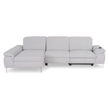 SOUND Colțar șezlong stânga/dreapta, 1 recliner electric și mecanism tetiere, stofă