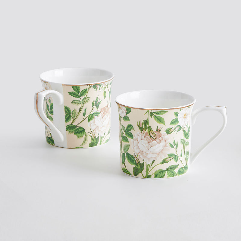 PEONY Set 2 căni, porțelan, 300ml