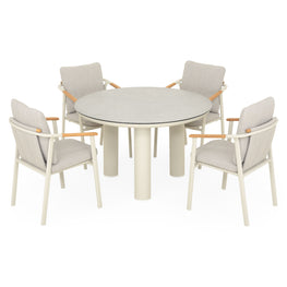 SALLY Set mobilier terasă/grădină, 4 scaune și masă